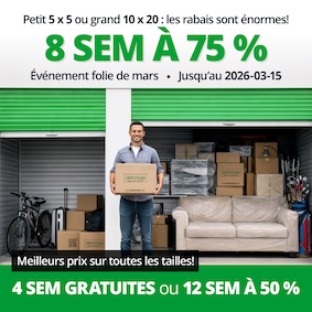 Depotium Mini Entrepôt - Montreal North Promotion