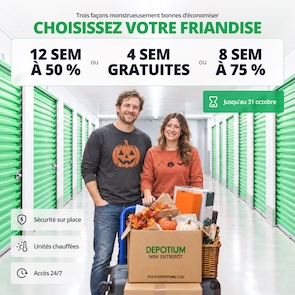 Depotium Mini Entrepôt - Montreal North Promotion