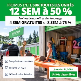 Depotium Mini Entrepôt - Montreal North Promotion