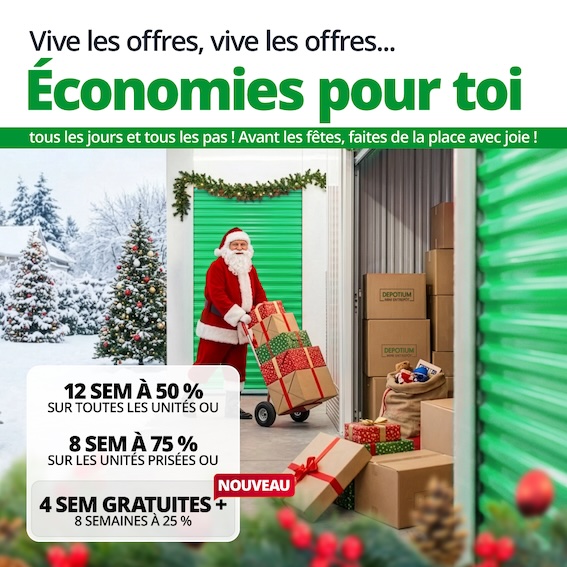 Depotium Mini Entrepôt - Montreal North Promotion