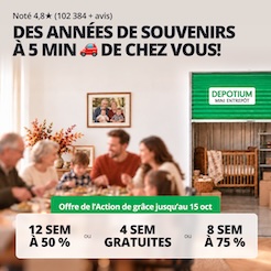 Depotium Mini Entrepôt - Montreal North Promotion