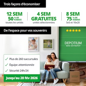 Depotium Mini Entrepôt - Montreal North Promotion